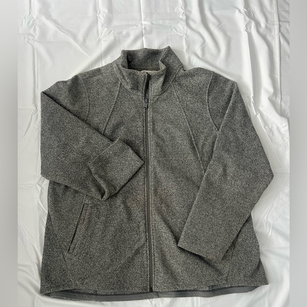 Athleta Stroll Fleece Full Zip Jacket Heather Gray Size 2X Lightweight - Picture 7 of 8